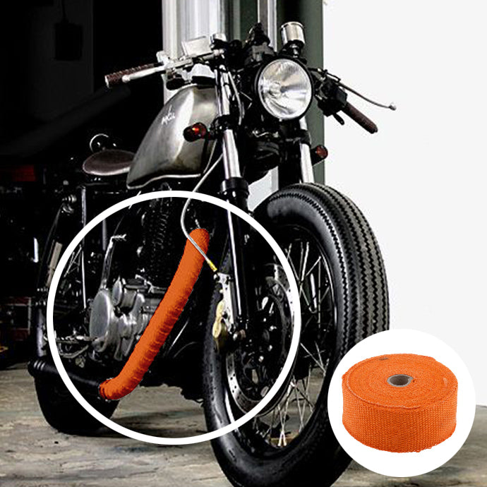 Motorcycle Exhaust Heat-Wrap 5CM x 10M orange_2