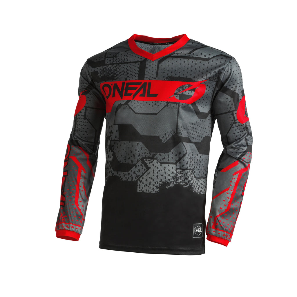 O'NEAL Racing Element Longsleeve Jersey Camo V.22 with Pant Black/Red_1