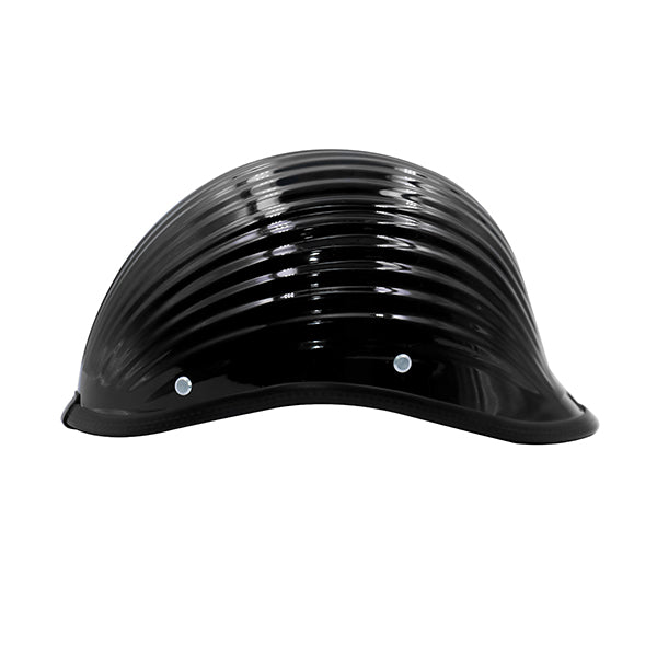 Half Face Scooter/Motorbike Cup Style Helmet Glossy Black_2