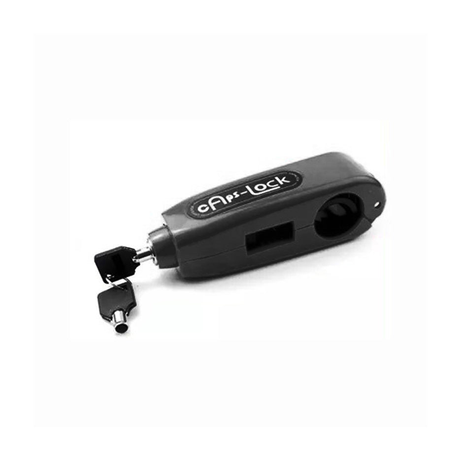 Motorcycle Handlebar Grip Lock Caps Black_2