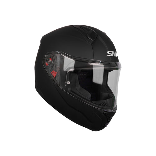 SMK Bionic Adult Solid Matte Black MA200 Full Face Helmet_1