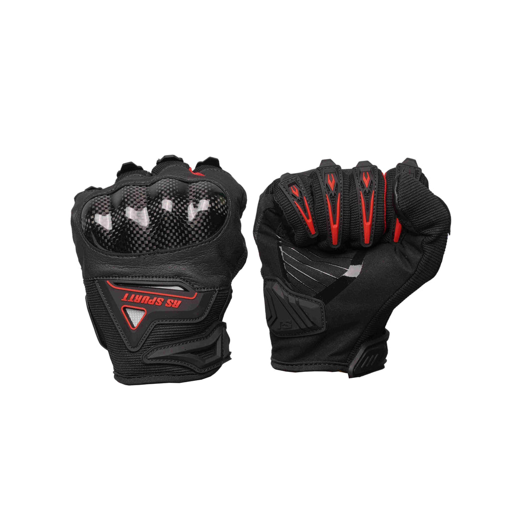 RS Spurtt RS-1902 Motorcycle Riding Gloves (Red / Black)_2