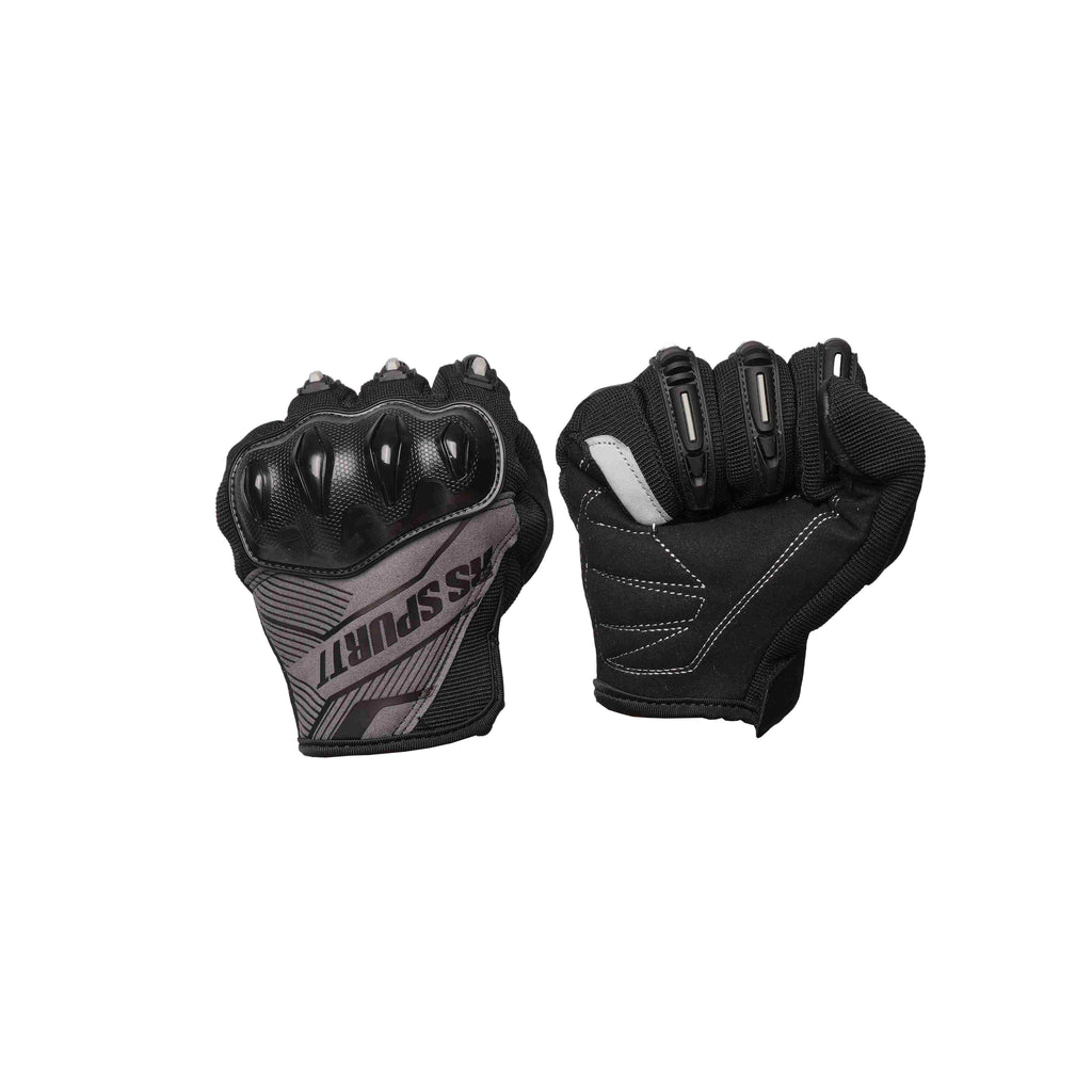 RS13 SPURTT Motorcycle Protective Full Finger Riding Gloves Black_1