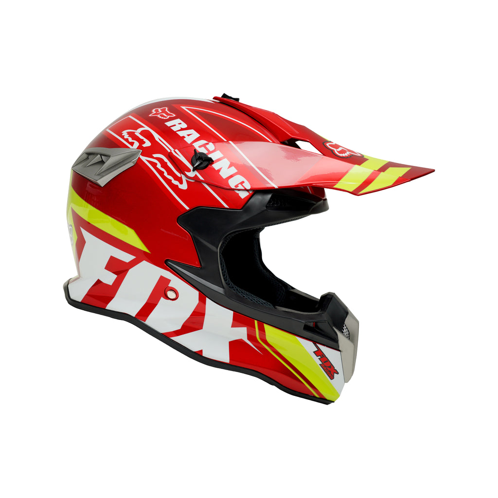 FOX Full Face Motocross Helmet Red_1
