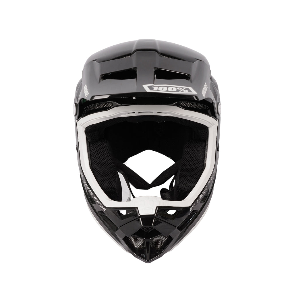 100% Aircraft Black Silo MTB Helmet Composite, Lightweight & Ventilated_2