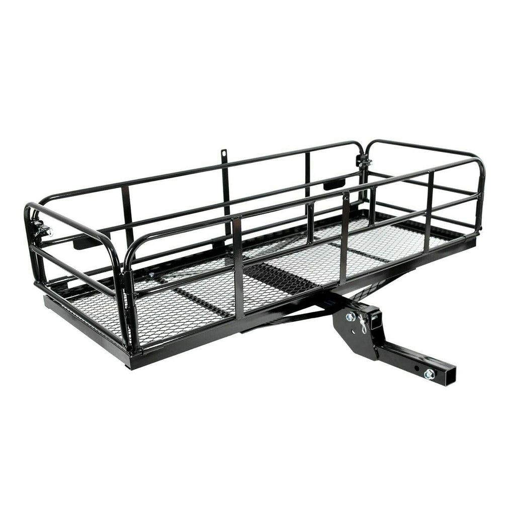 Fold Up Hitch Cargo Carrier Heavy Duty 60"x24"x14" Rack_1
