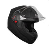 SMK Bionic Adult Solid Matte Black MA200 Full Face Helmet_2