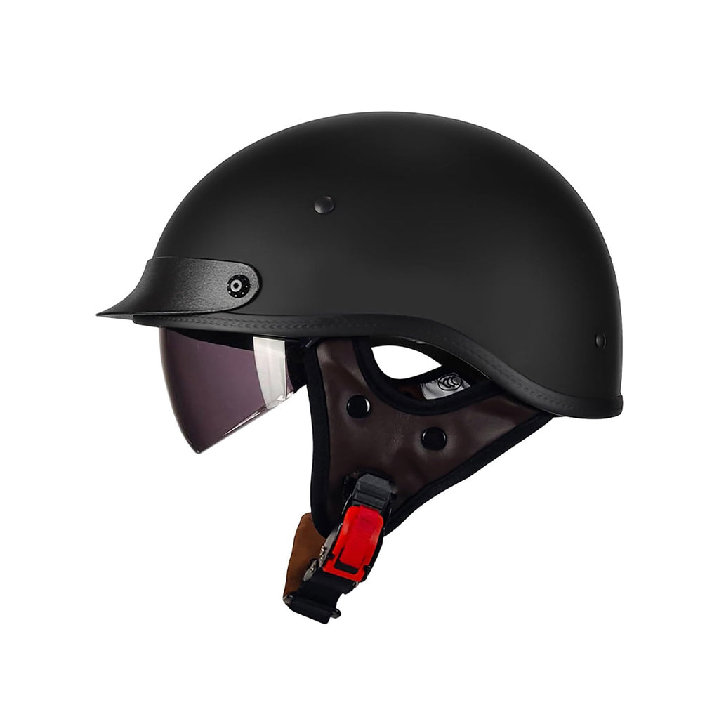 LV COOL Open Face Cap Motorcycle Helmet for Cycling, Motocross_1