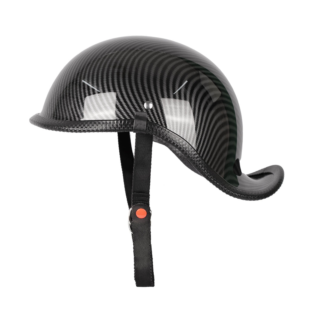 DOT & ECE Certified Carbon Fiber Open Face Half Helmet for Adults_2