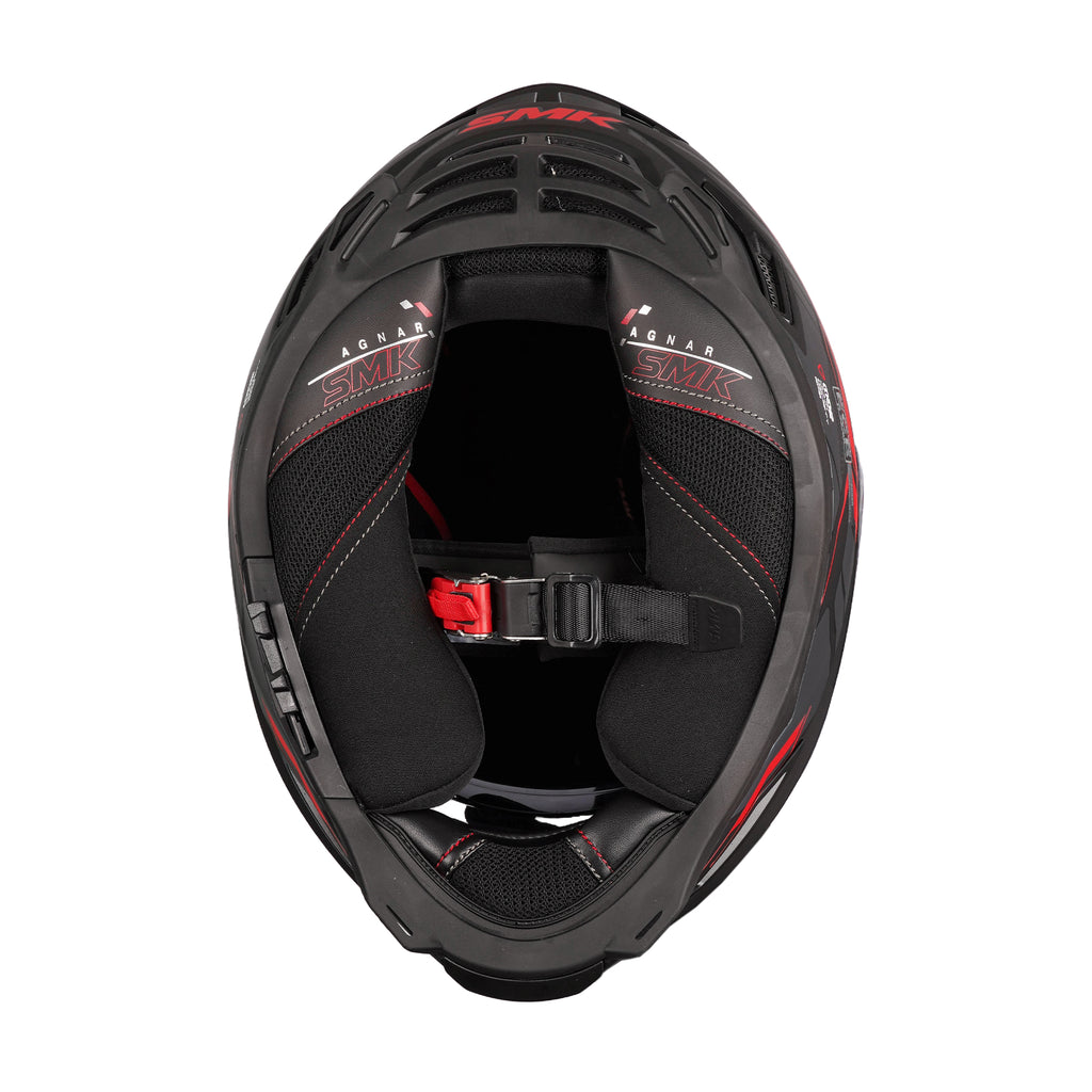 SMK Agnar Tektron MA 263 Full Face Helmet with Aggressive Styling & Wide Visor_2