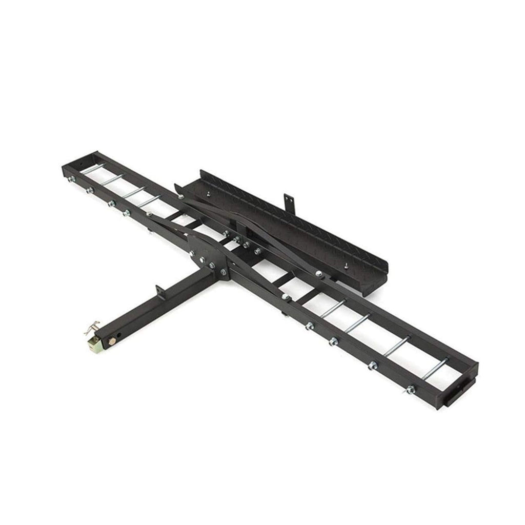 Heavy Duty Motorcycle Hitch Carrier with Ramp & Anti Tilt Lock_1