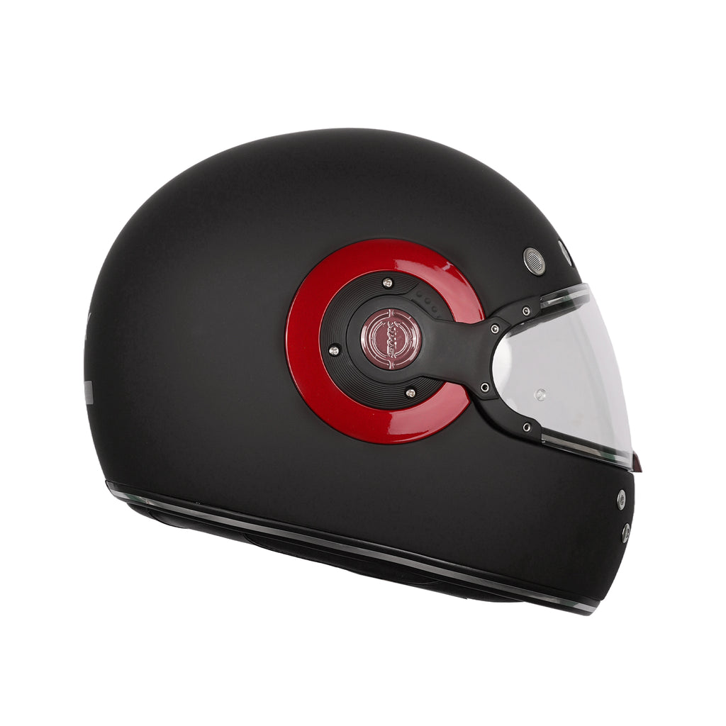 SMK Retro Solid Full Face Helmet Matte Black MA 230_1