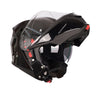 SMK Gullwing Solid Flip Up Motorcycle Helmet Gloss Black GL 200_1