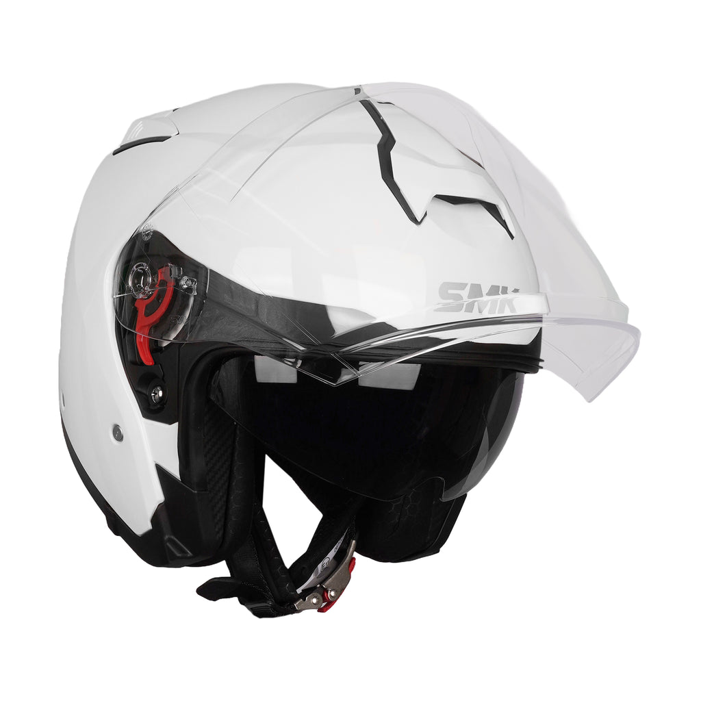 SMK GTJ Solid GL 100 Open Face Helmet with Dual Shell & Sun Visor_1