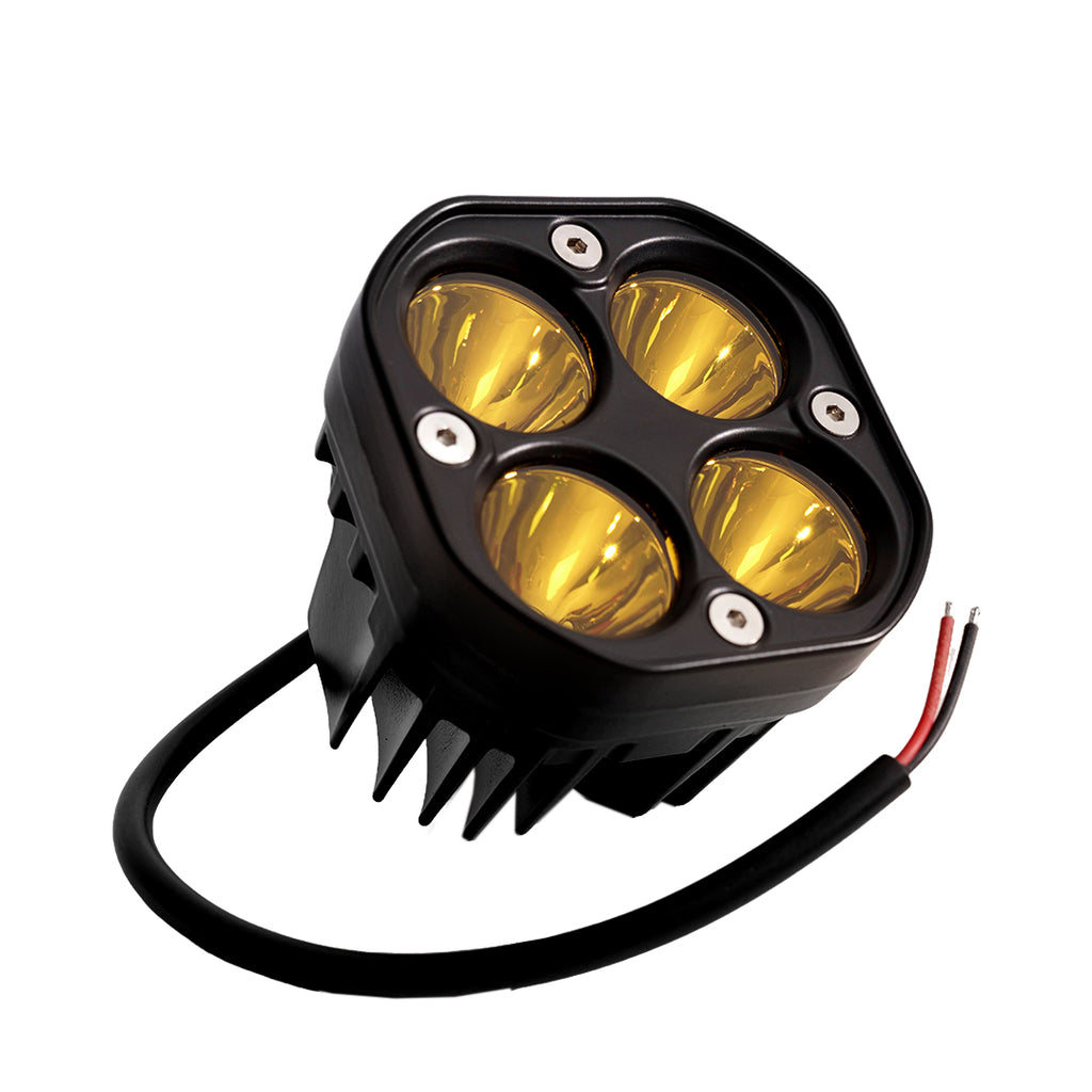TBS DESIGN S40 40W Yellow LED Motorcycle Fog Lights_1