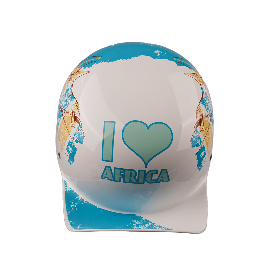 Skull Retro Baseball Cap Style Half Shell Motorcycle Helmet_1