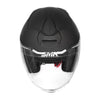 SMK GTJ Solid MA 200 Open Face Motorcycle Helmet Matte Black, Sun Visor_2