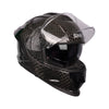 SMK Titan Carbon Solid Full Face Helmet Gloss Carbon PCFT Shell_2