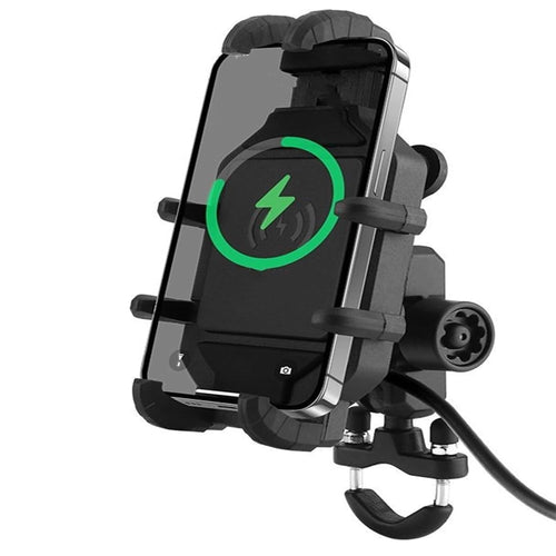 Motowolf Universal Motorcycle Phone Holder With Charger_1