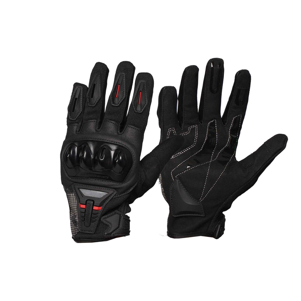 ONES AGAIN MG07-CF Carbon Knuckle Touchscreen Motorcycle Gloves - 850312