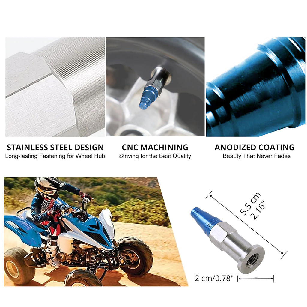 Aluminum Wheel Lug Nuts- Blue_3