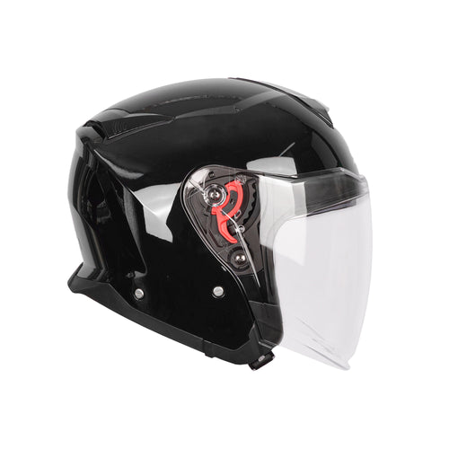 SMK GTJ Solid GL 200 Open Face Motorcycle Helmet with Retractable Sun Visor_1