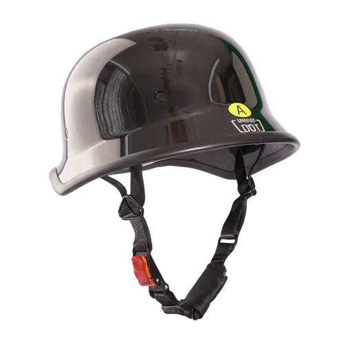 LV Cap Glossy German Style Motorcycle Helmet DOT Approved_2