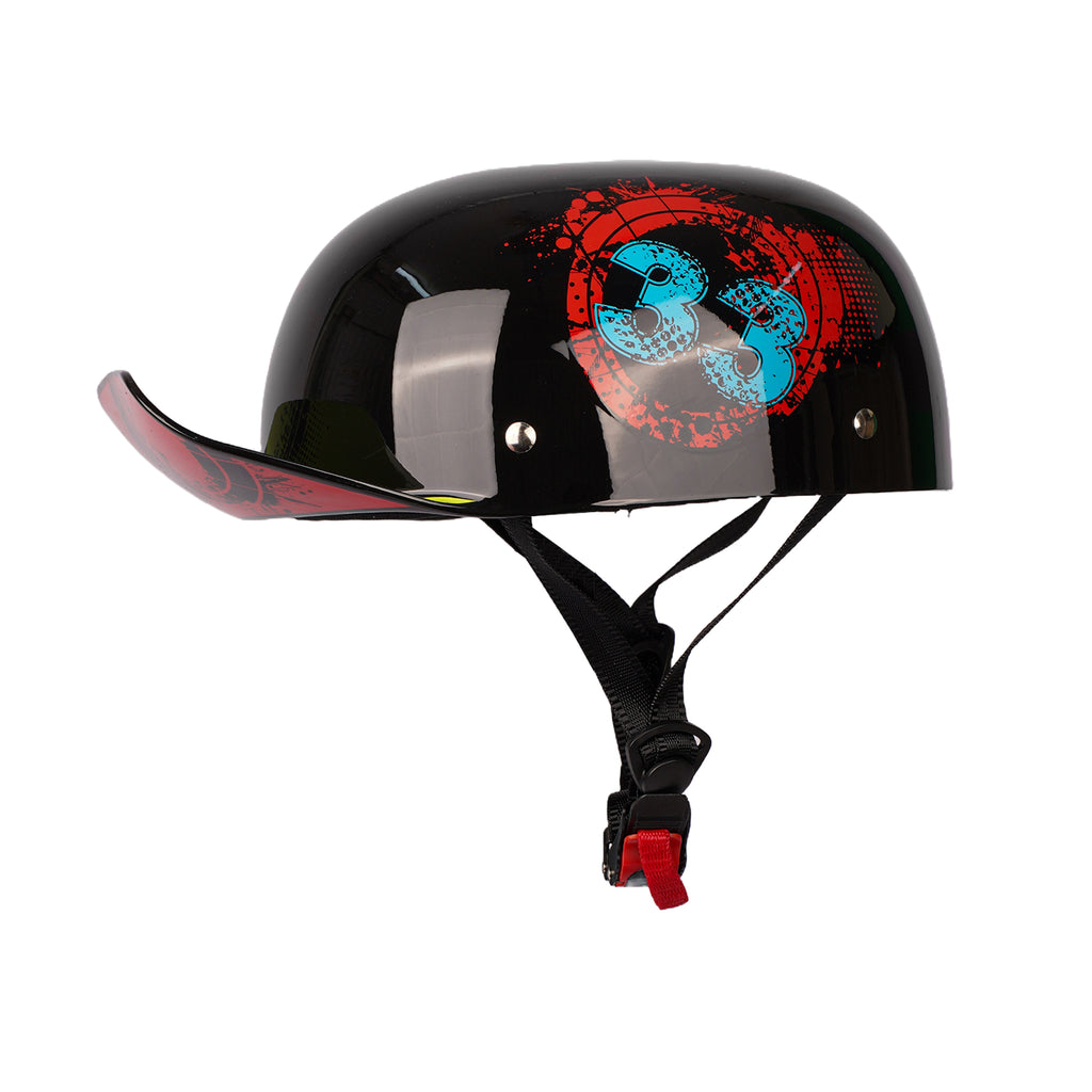 Fashion Baseball Cap Club 8 Motorcycle Helmet_2