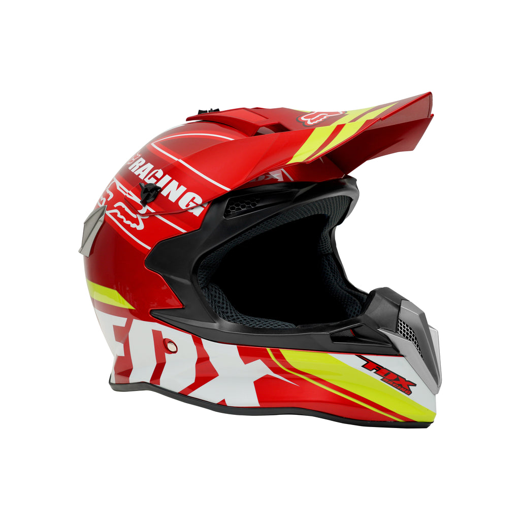 FOX Full Face Motocross Helmet Red_2