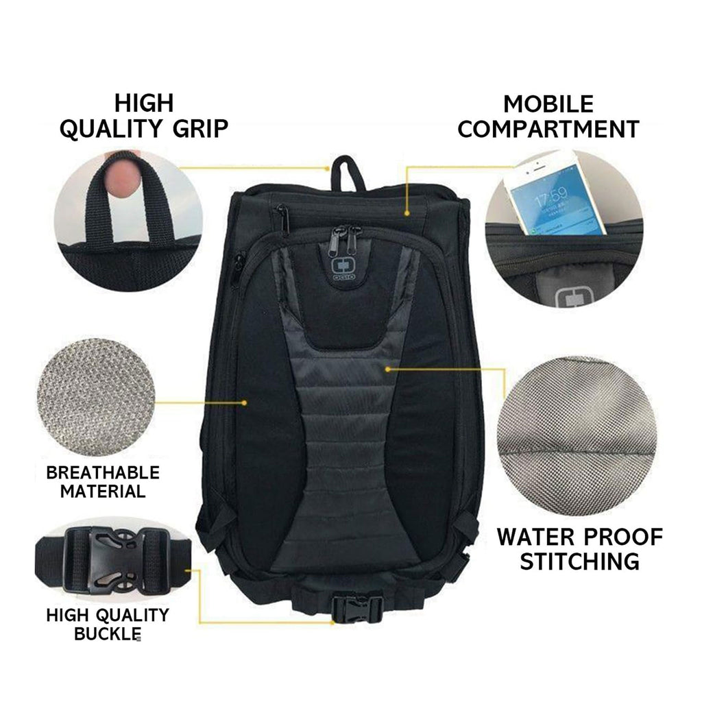KTM Carbon Fiber Motorcycle Backpack, Waterproof Helmet Storage Bag_2