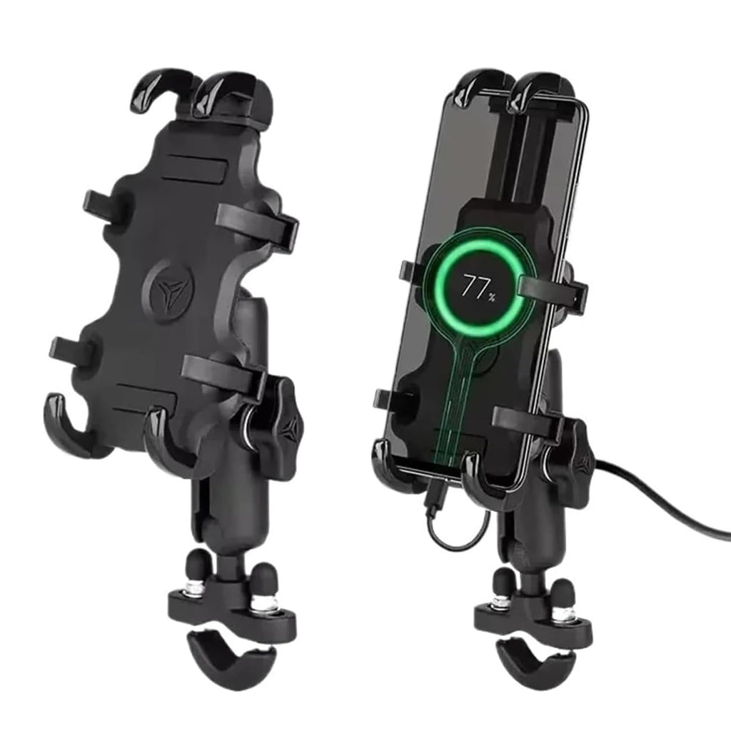 Motowolf Motorcycle Phone Holder 360° Rotatable, Anti-Vibration, No Charger_2
