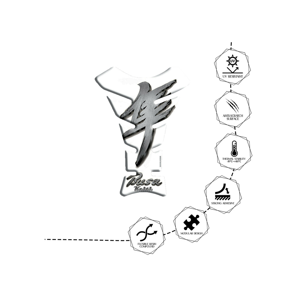  وسادة حماية خزان الوقود ثلاثية الأبعاد، مقاومة للخدوش والأشعة فوق البنفسجية، ملصق لاصق، TSZ-608C، مقاس 23 × 18 سم - 84544"