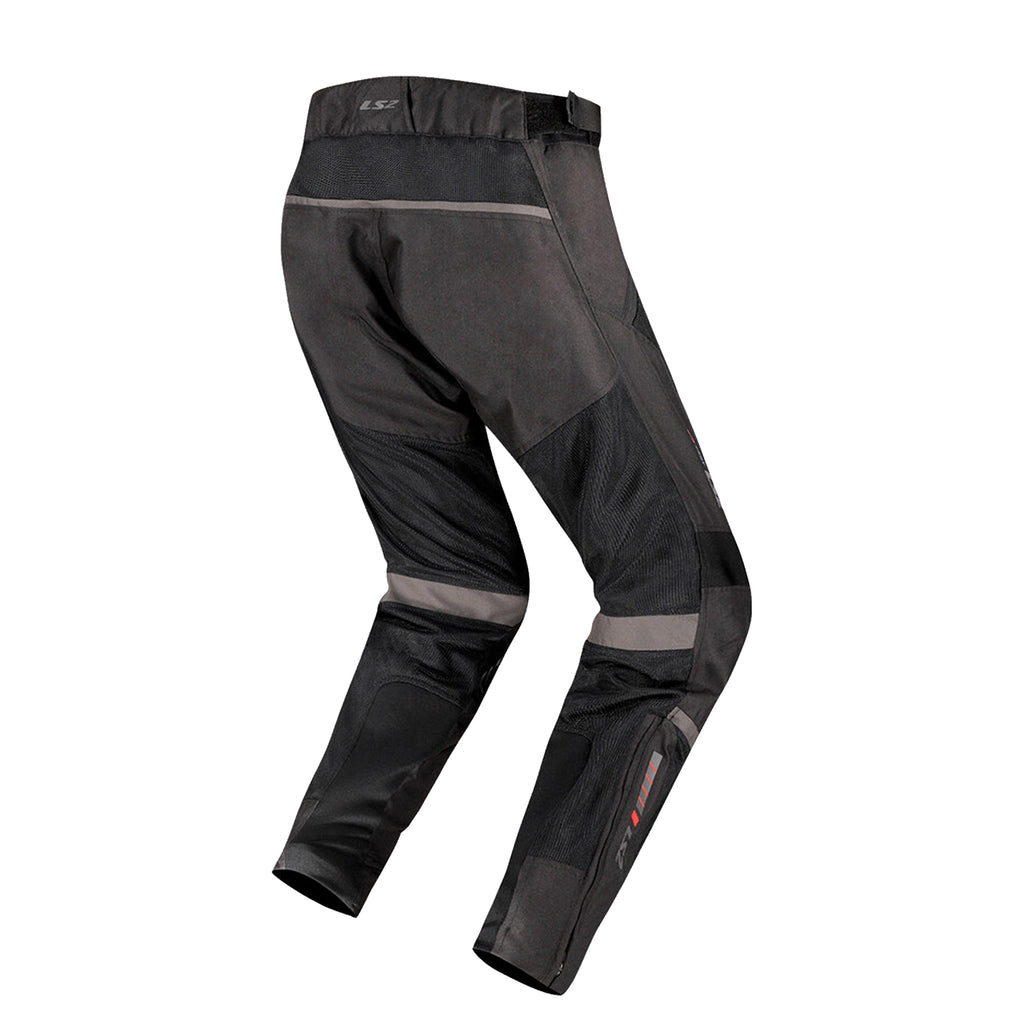 LS2 Como Air Men Breathable Mesh Motorcycle Riding Pants Black/Grey_2
