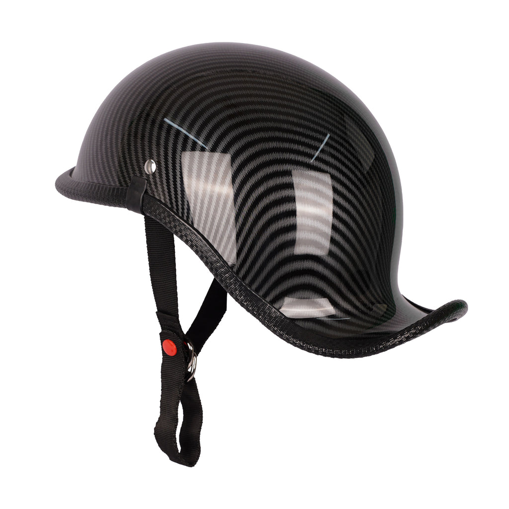 DOT & ECE Certified Carbon Fiber Open Face Half Helmet for Adults_3