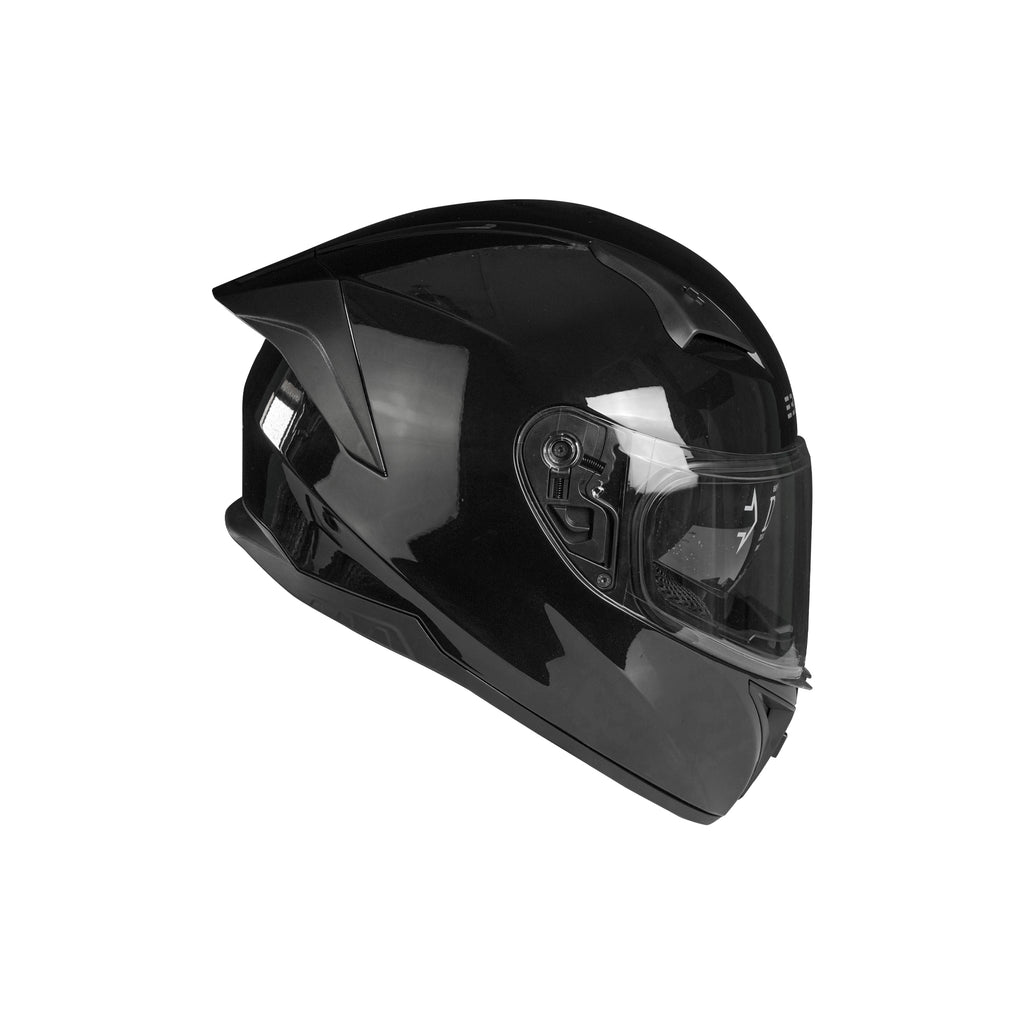 EBIKER Dual Visor Full Face Helmet for Men & Women Glossy Black_2