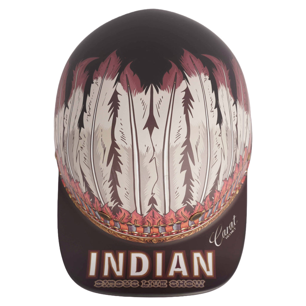 Matte Retro Baseball Half Face Cap Helmet - 835620_3