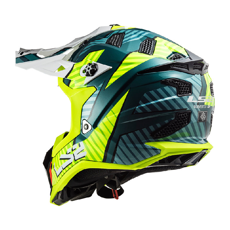 خوذة ls2  SUBVERTER EVO MX700  سبفيرتور ايفو ام اكس 700 استرو كوبالث   H- V  بلون أصفر AK-609228   