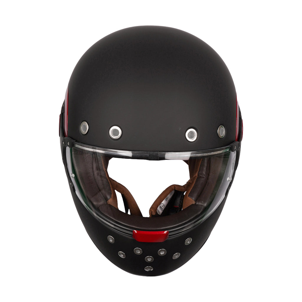 SMK Retro Solid Full Face Helmet Matte Black MA 230_2