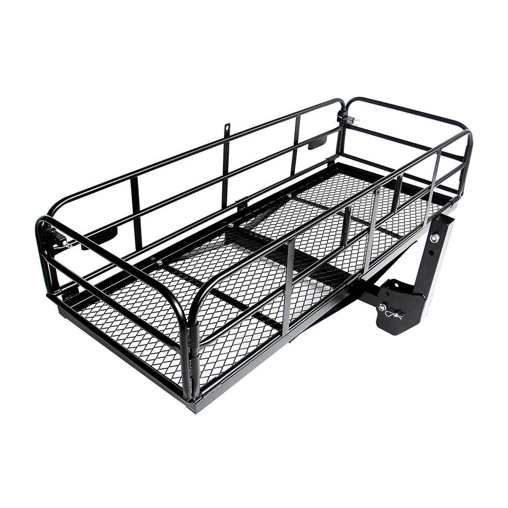Fold Up Hitch Cargo Carrier Heavy Duty 60"x24"x14" Rack_2