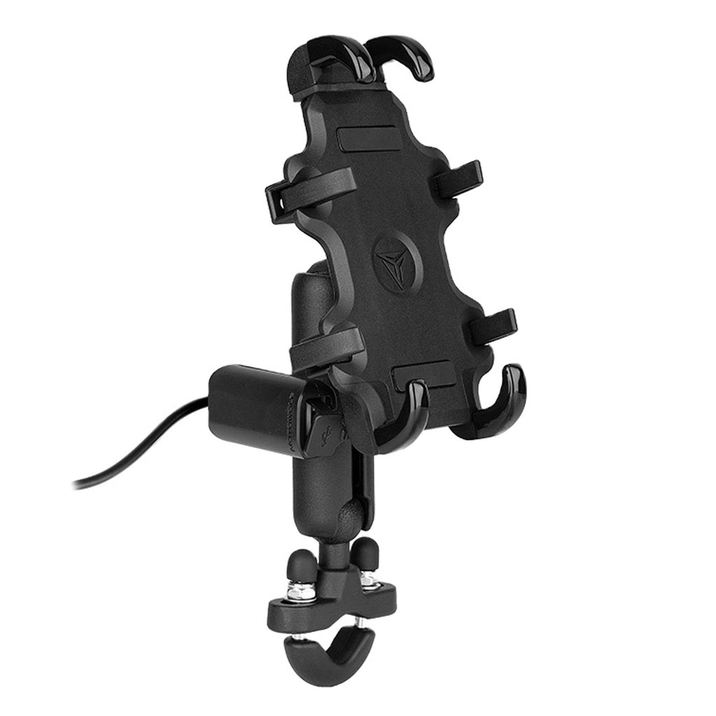 MOTOWOLF Motorcycle Phone Holder with Charger with USB Bike Mount_2
