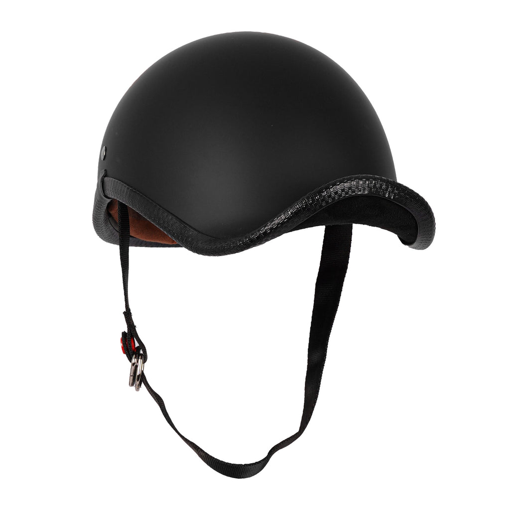 LV COOL Retro Motorcycle Vintage Baseball Skull Cap Open Face Helmet Matte_3