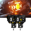 JRY-16 Dual Color Motorcycle Mini Driving Light with Projector Lens_2