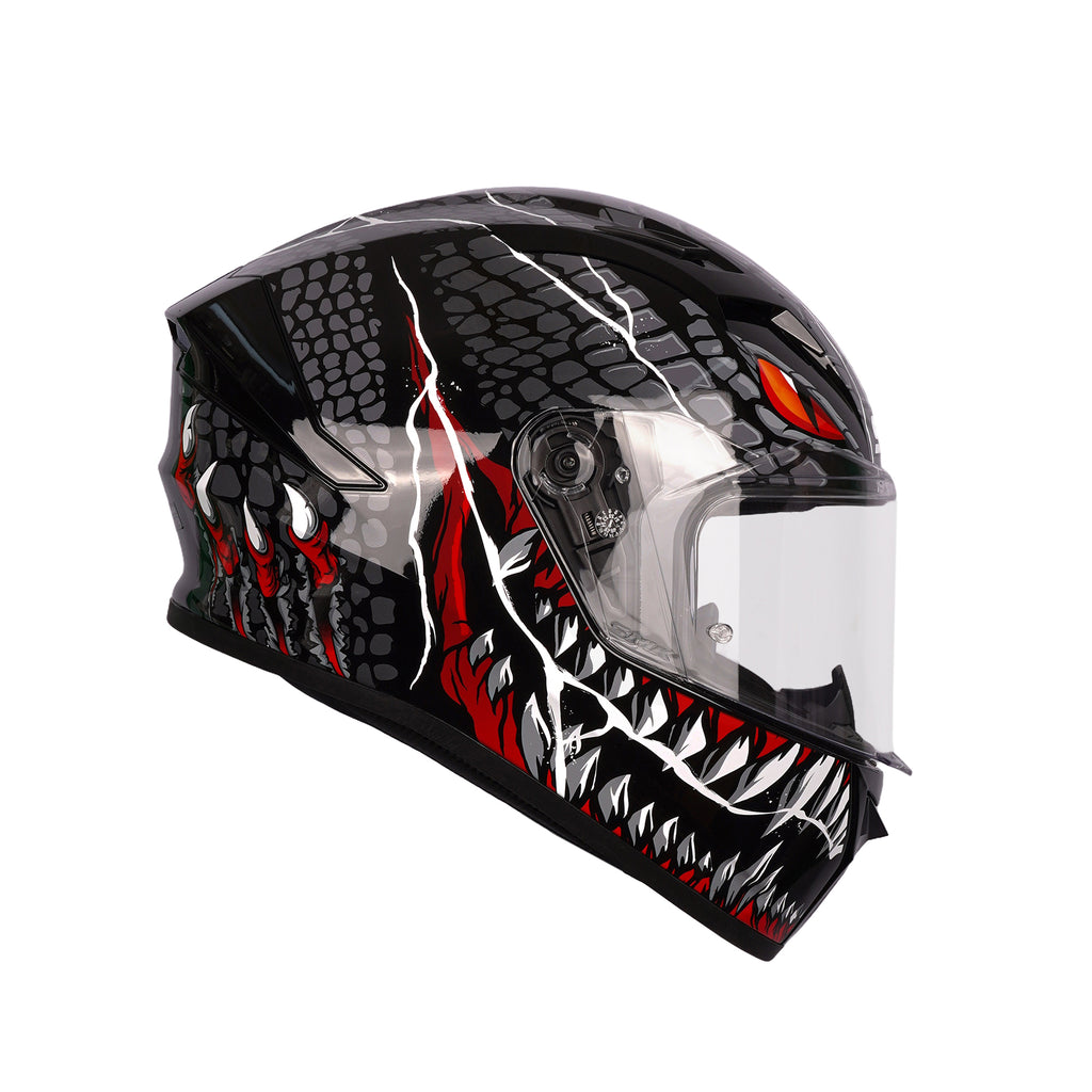 SMK Stellar Taotei GL263 Full Face Helmet, Anti Fog Visor_3