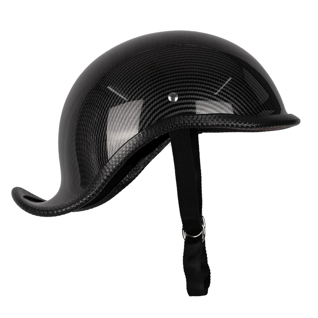 DOT & ECE Certified Carbon Fiber Open Face Half Helmet for Adults_1