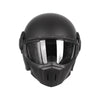 CABERG GHOST X FIBERGLASS 17 Futuristic Open Face Helmet with Goggle Visor_5