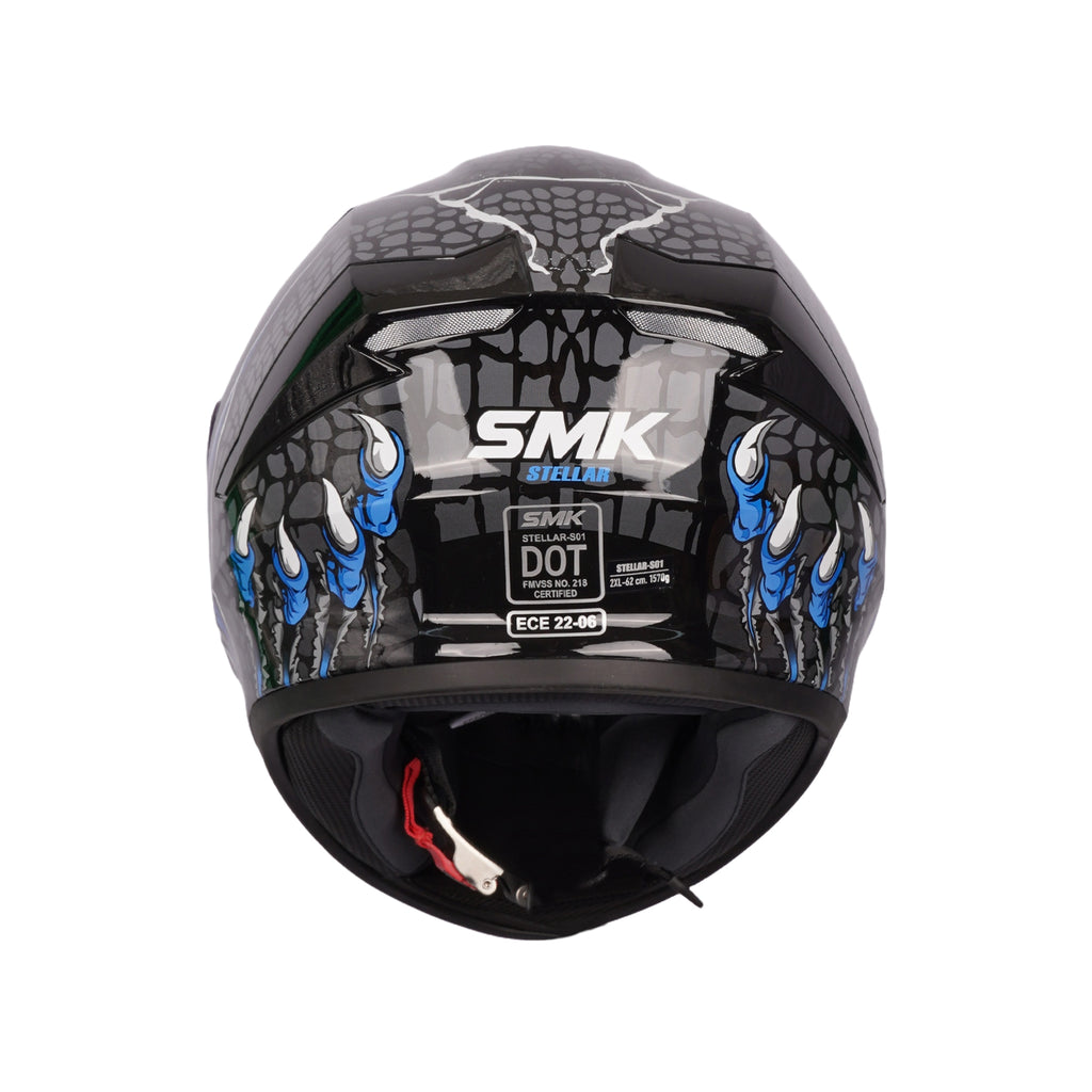 SMK Stellar Taotei GL 265 Full Face Helmet with Aggressive Design_3