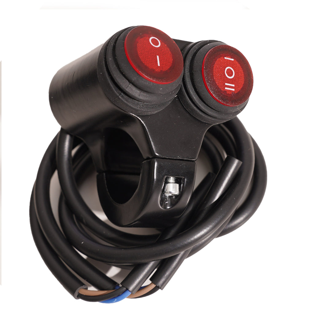 Motorcycle LED Dual Waterproof 12V Light Control Switch 2+3 Handlebar Mount _3