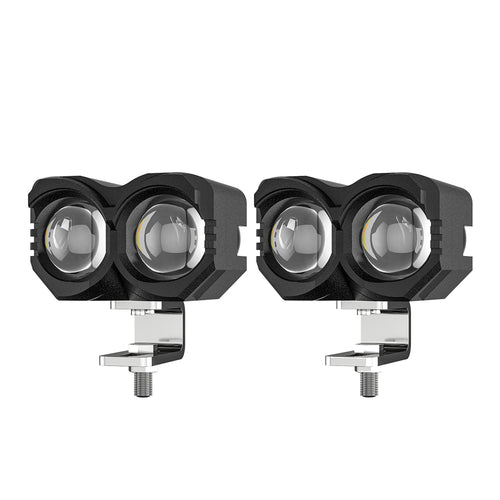 Universal Dual Color Motorcycle LED Headlight Projector Lens JM-40W_2