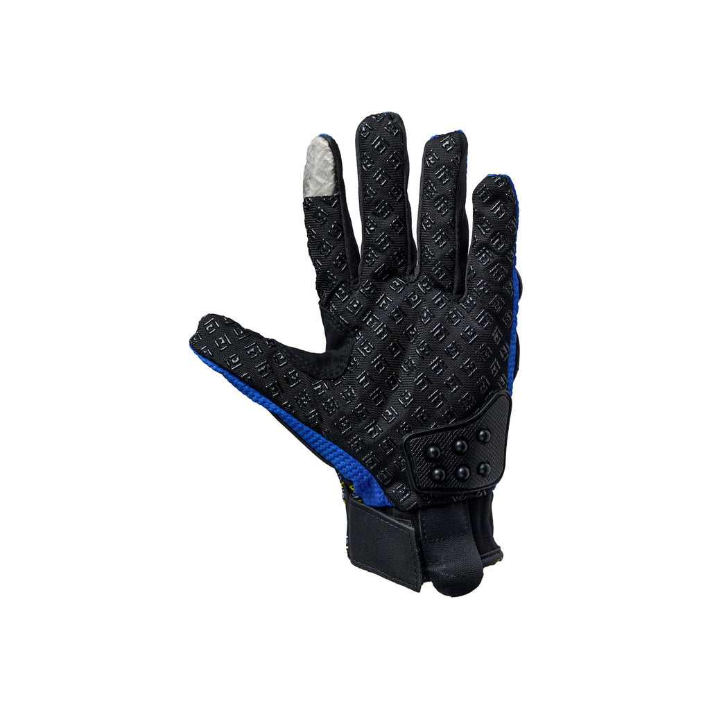 Ebiker Pair of Full Finger Protector Bike Rider's Gloves Blue_3