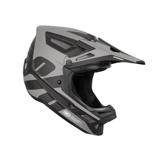 100% Aircraft Composite Downhill Helmet Lightweight, 25-Vent, Gray_3